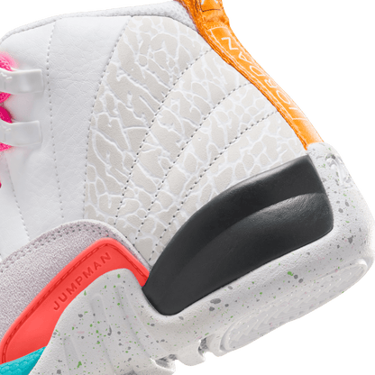 Big Kids' Air Jordan 12 Retro "White Vapor Green"