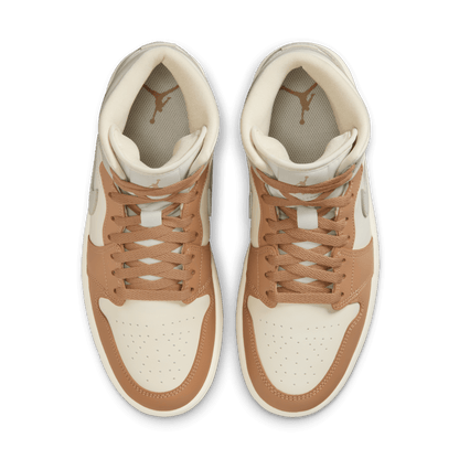 Women's Air Jordan 1 Mid "Tan Toe"