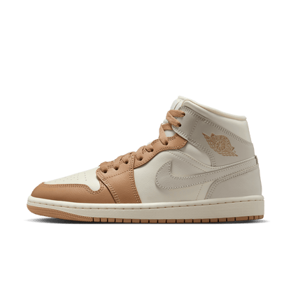 Women's Air Jordan 1 Mid "Tan Toe"