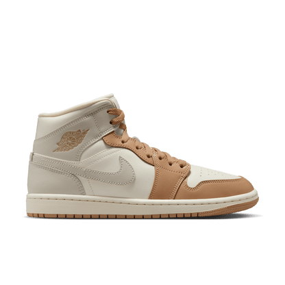 Women's Air Jordan 1 Mid "Tan Toe"