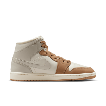 Women's Air Jordan 1 Mid "Tan Toe"