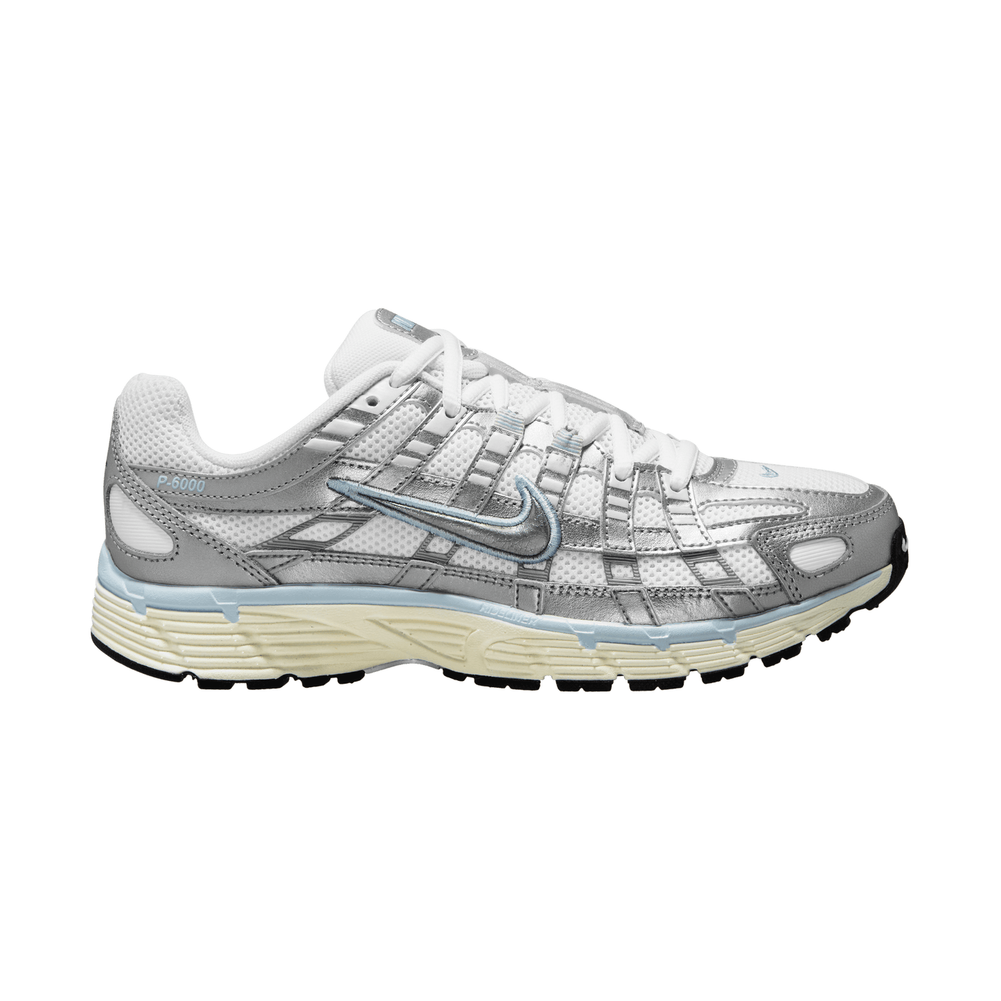 Women's Nike P-6000 "White Metallic Silver"