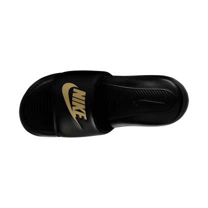 Men's Nike Victori One Slides "Black Metallic Gold"