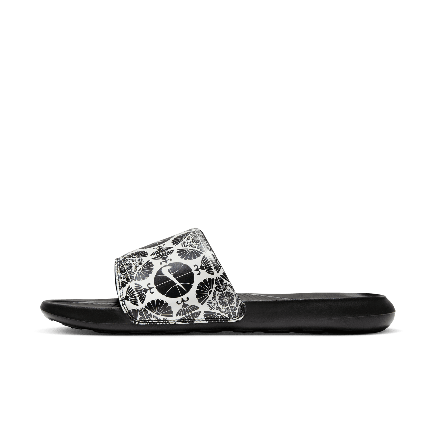 Men's Nike Victori One Printed Slides "Printed Black White"