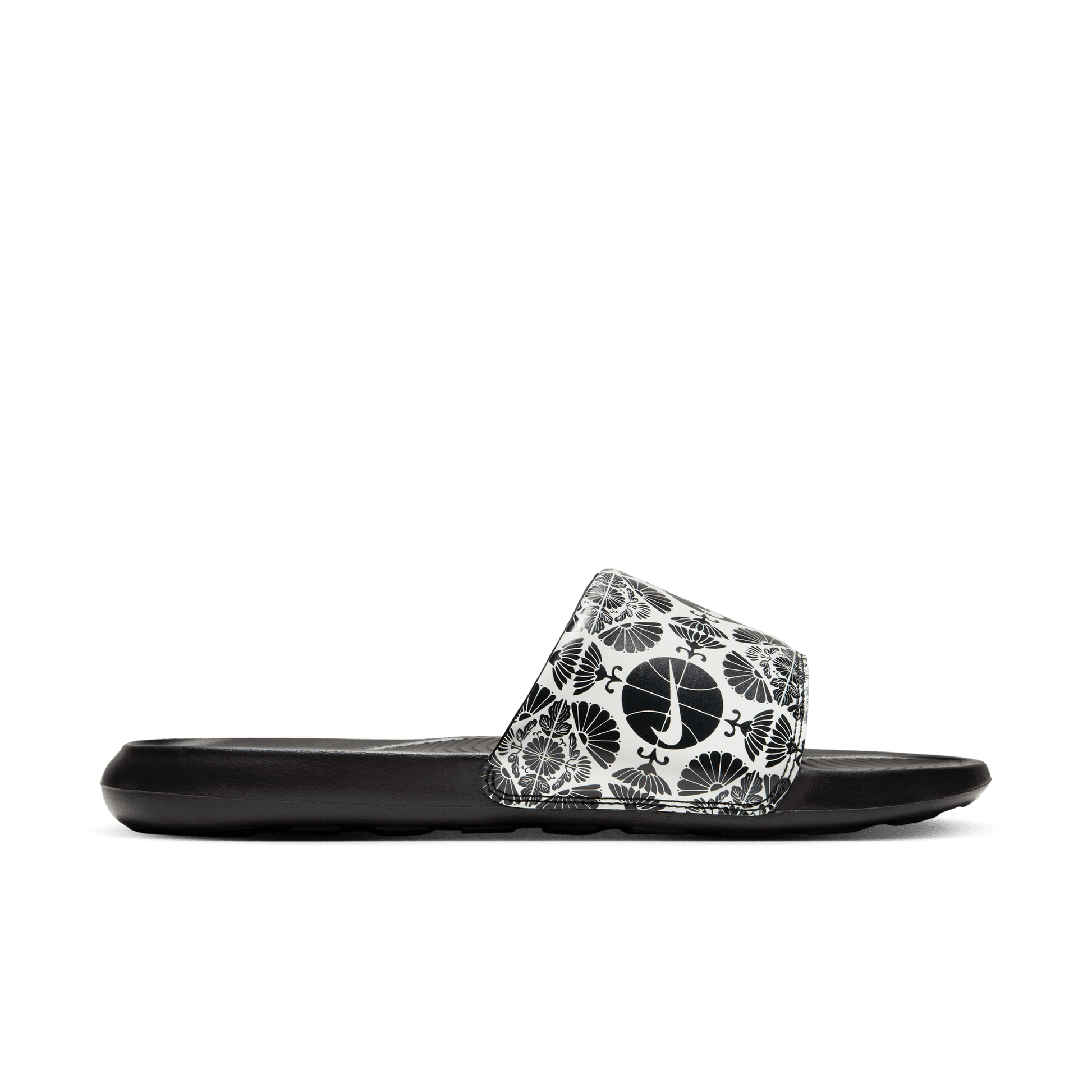 Men's Nike Victori One Printed Slides "Printed Black White"