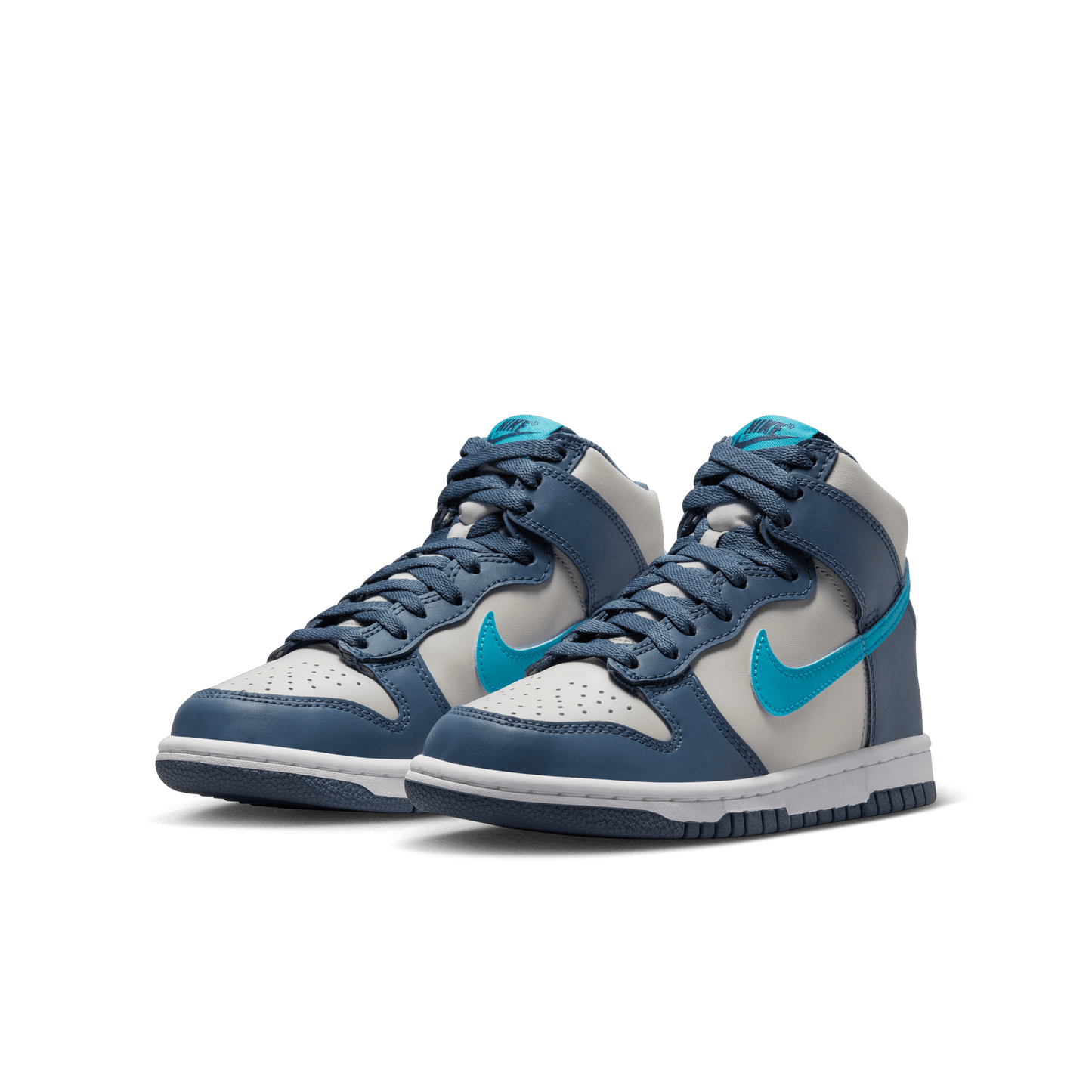 Big Kids' Nike Dunk High "Light Bone Diffused Blue"