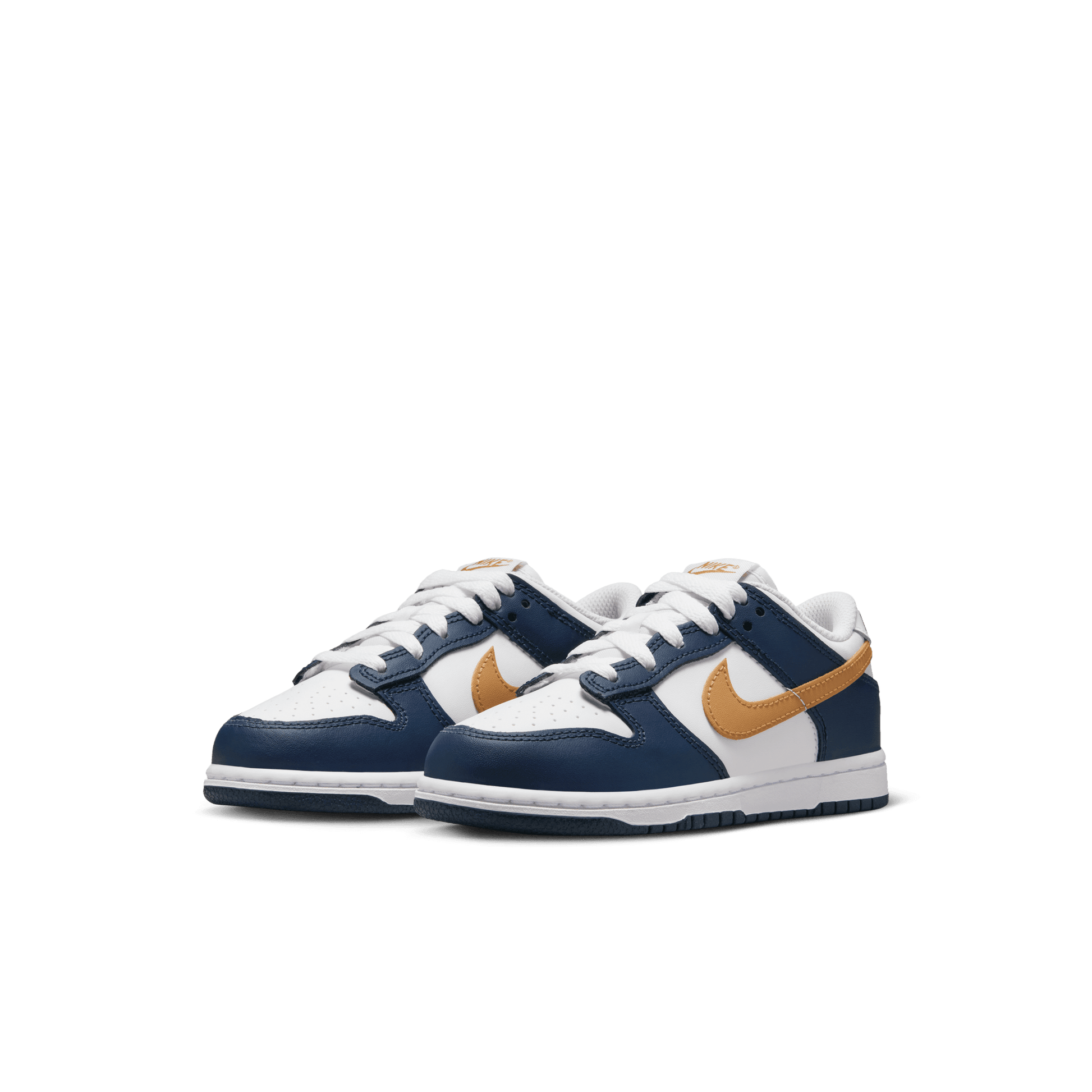 Little Kids' Nike Dunk Low "Midnight Navy Wheat"