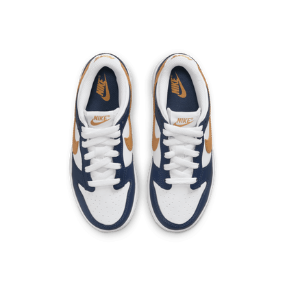 Little Kids' Nike Dunk Low "Midnight Navy Wheat"