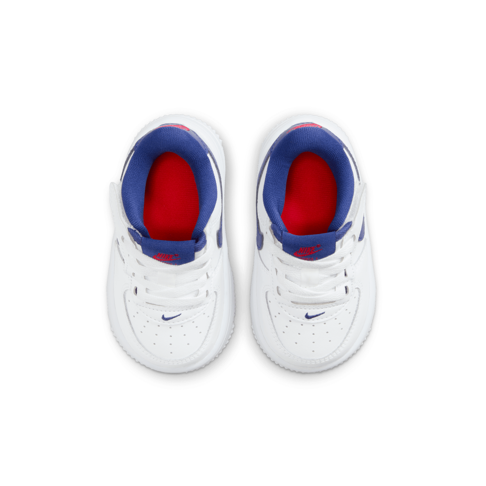 Baby/Toddler Nike Force 1 Low EasyOn "White Deep Royal Blue"