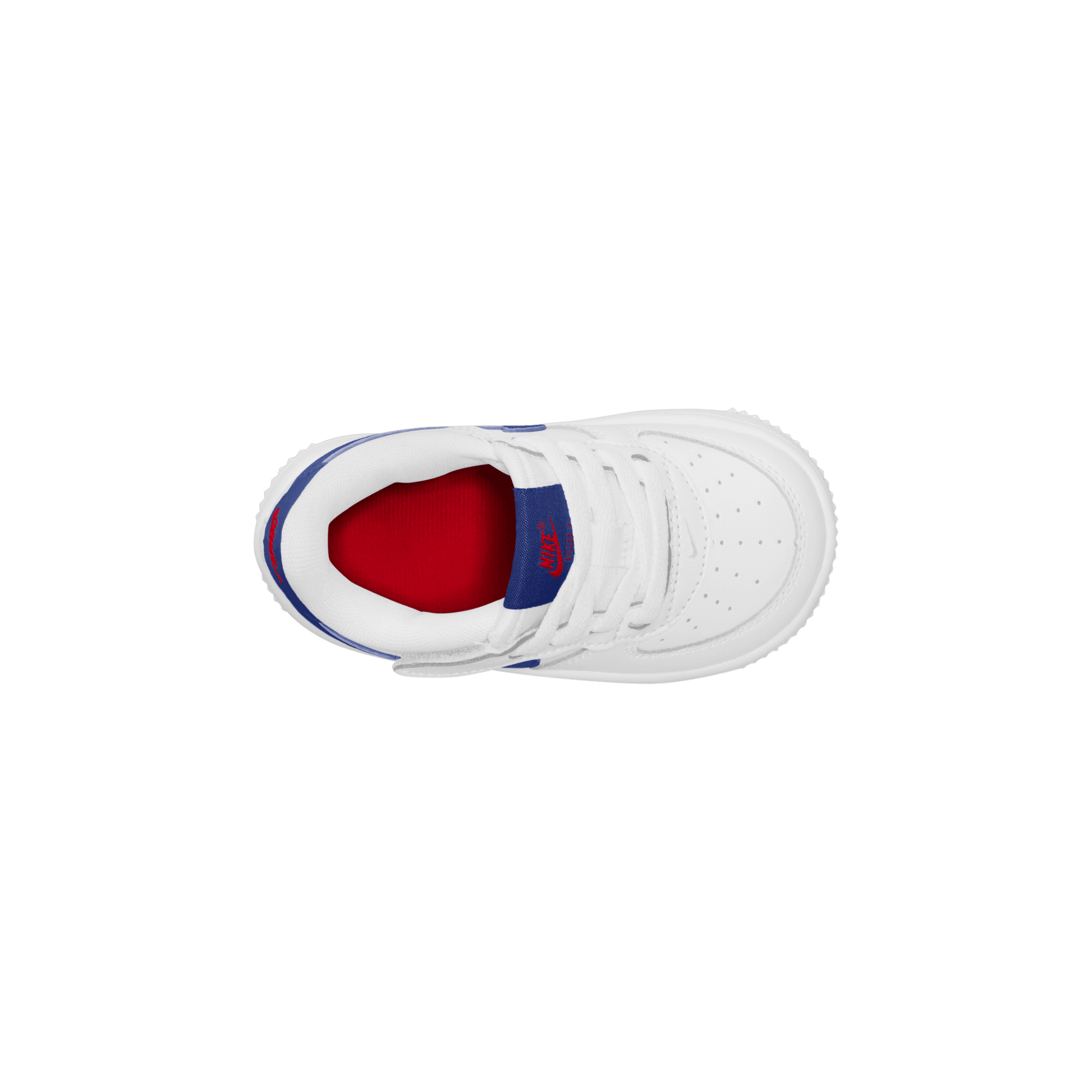 Baby/Toddler Nike Force 1 Low EasyOn "White Deep Royal Blue"