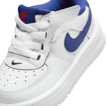 Baby/Toddler Nike Force 1 Low EasyOn "White Deep Royal Blue"