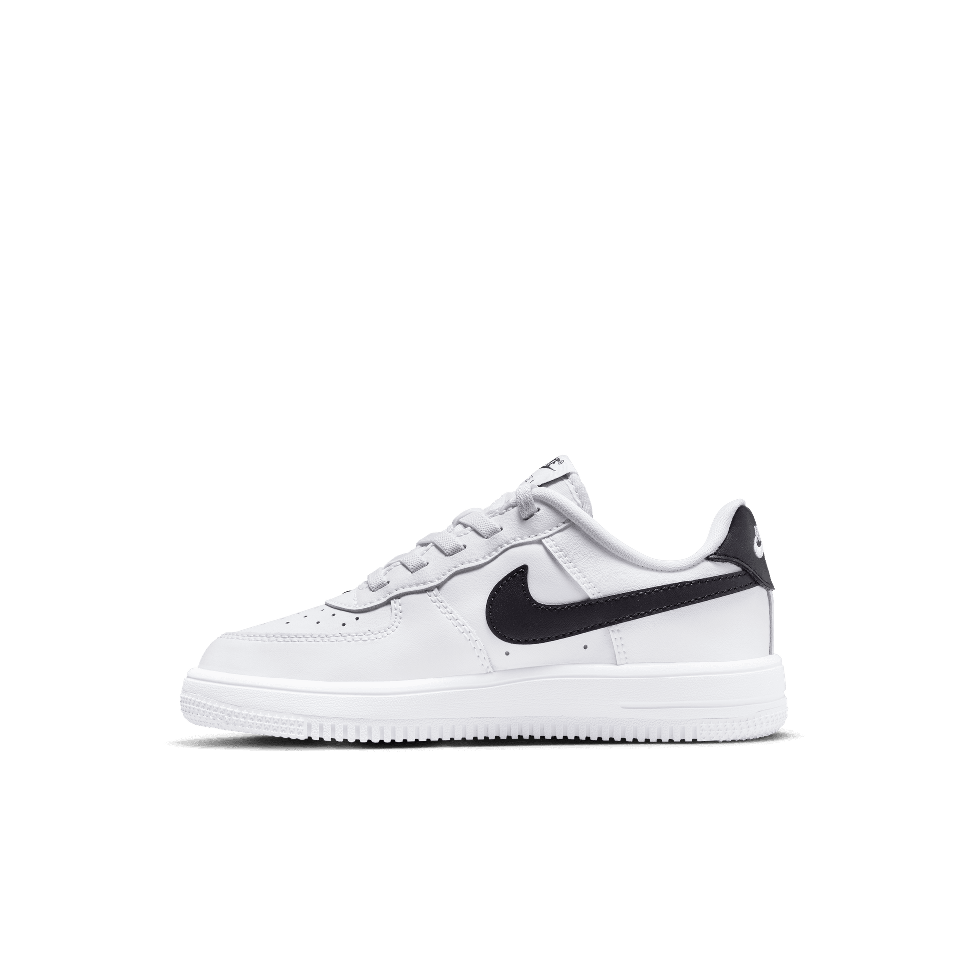 Little Kids' Nike Force 1 Low EasyOn "White Black"