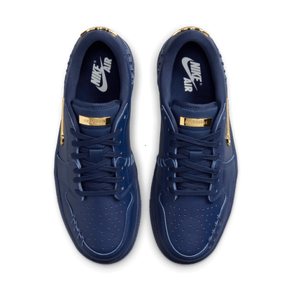 Women's Air Jordan 1 Low Method of Make "Navy Metallic Gold"