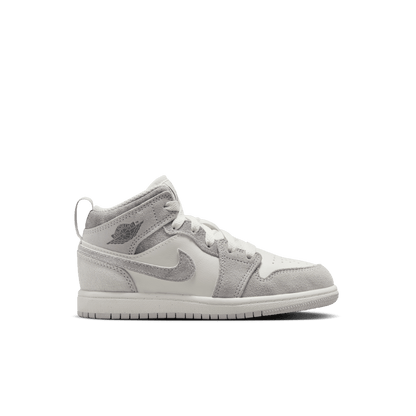 Little Kids' Jordan 1 Mid SE "Smoke Grey-Sail"