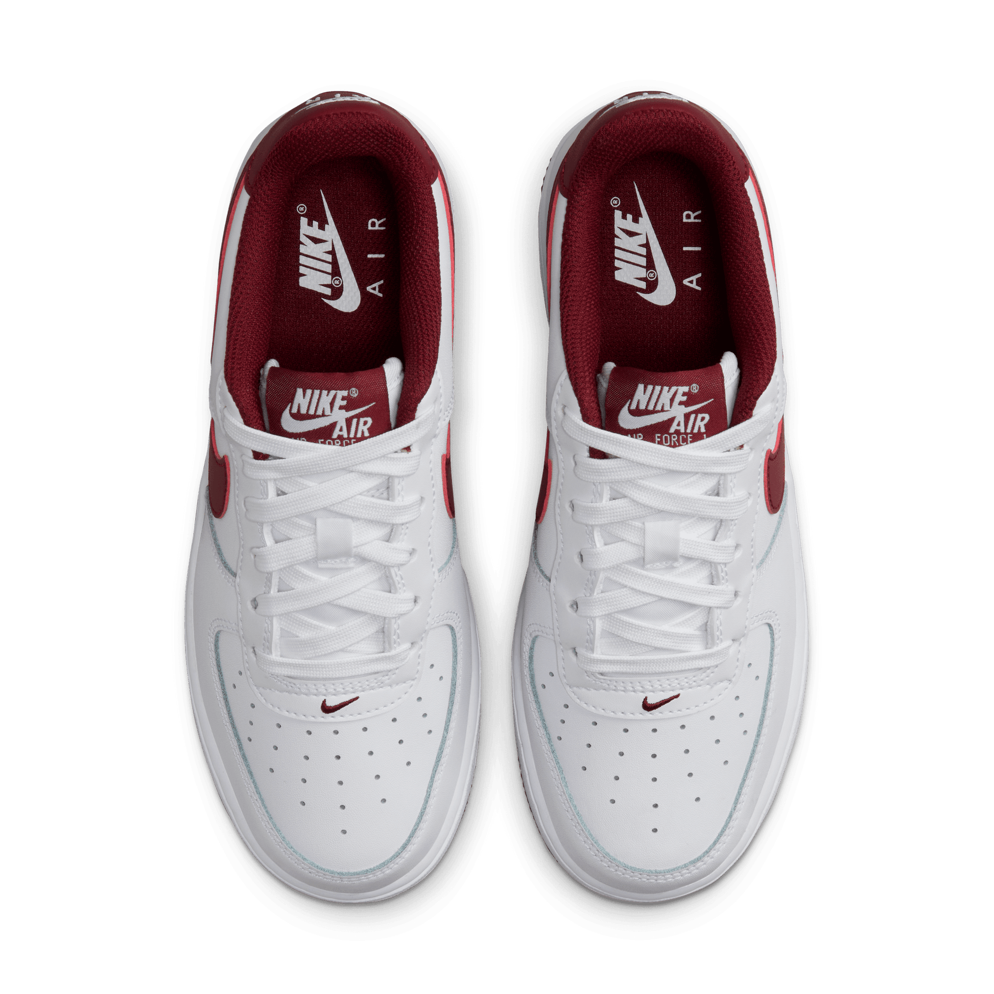 Big Kids' Nike Air Force 1 "White Team Red"