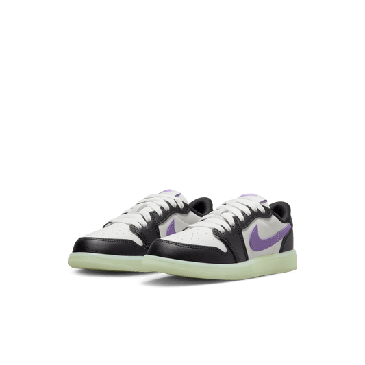 Little Kids' Jordan 1 Retro Low OG "Black Raspberry"