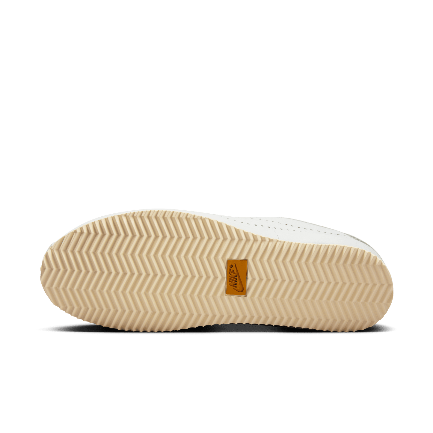 Women's Nike Cortez Leather "White Bronze Perforated Swoosh"