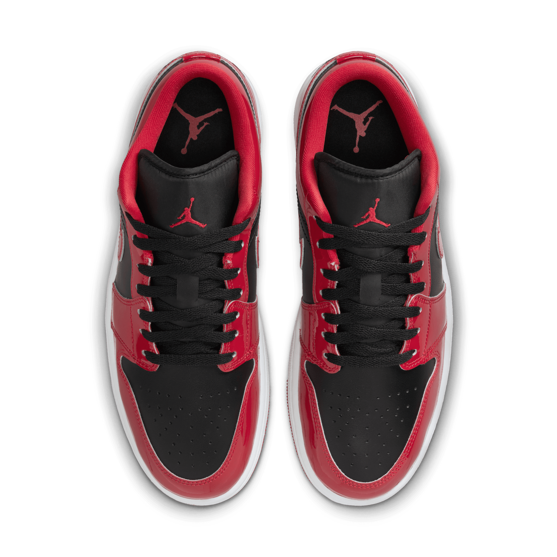 Men's Air Jordan 1 Low SE Shoes "Patent Varsity Red Black"