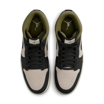 Men's Air Jordan 1 Mid SE "Off Noir Medium Olive"