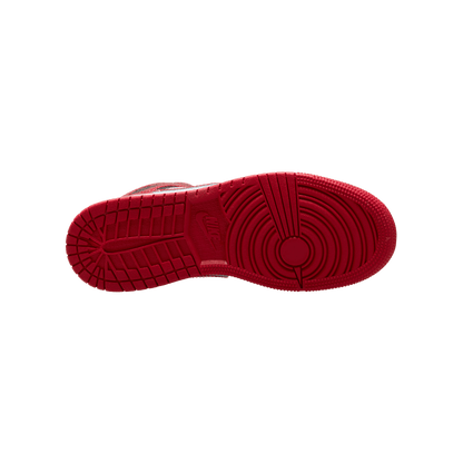 Big Kids' Air Jordan 1 Mid "Patent Bred Toe"