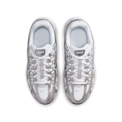 Big Kids' Nike P-6000 "White & Metallic Silver"