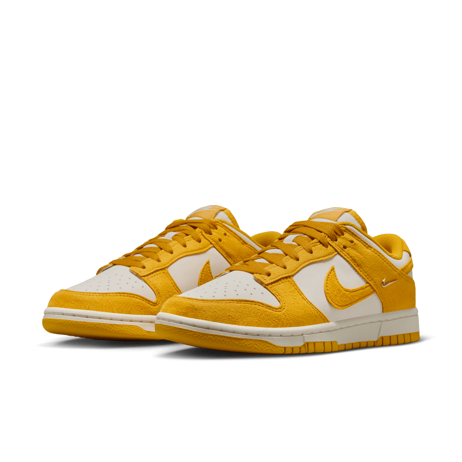 Women's Nike Dunk Low "Dark Sulfur Gold Mini Swoosh"