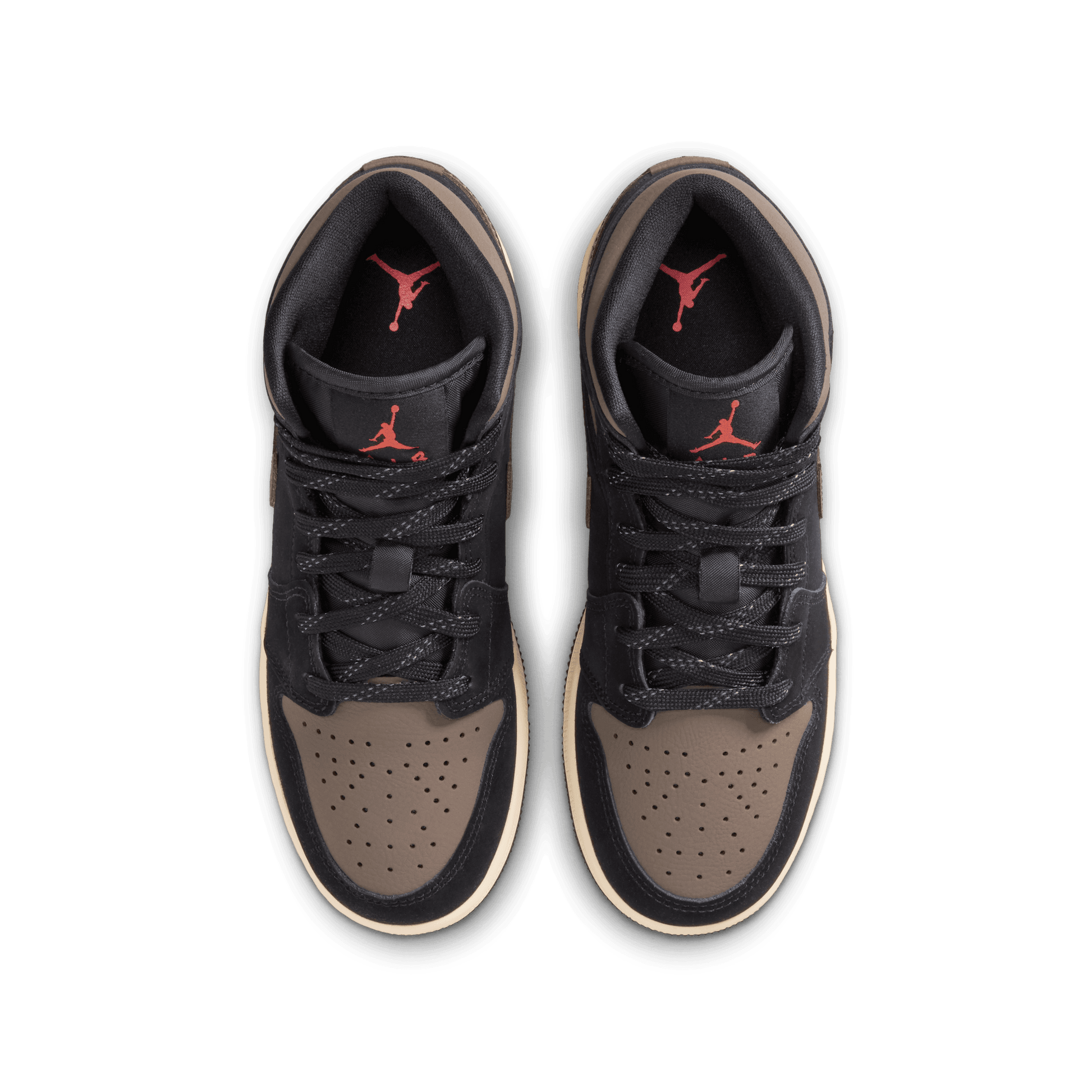 Big Kids' Air Jordan 1 Mid SE "Black Olive Grey"