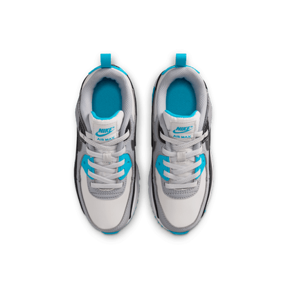 Little Kids' Nike Air Max 90 EasyOn "Platinum Tint Blue Lightning"
