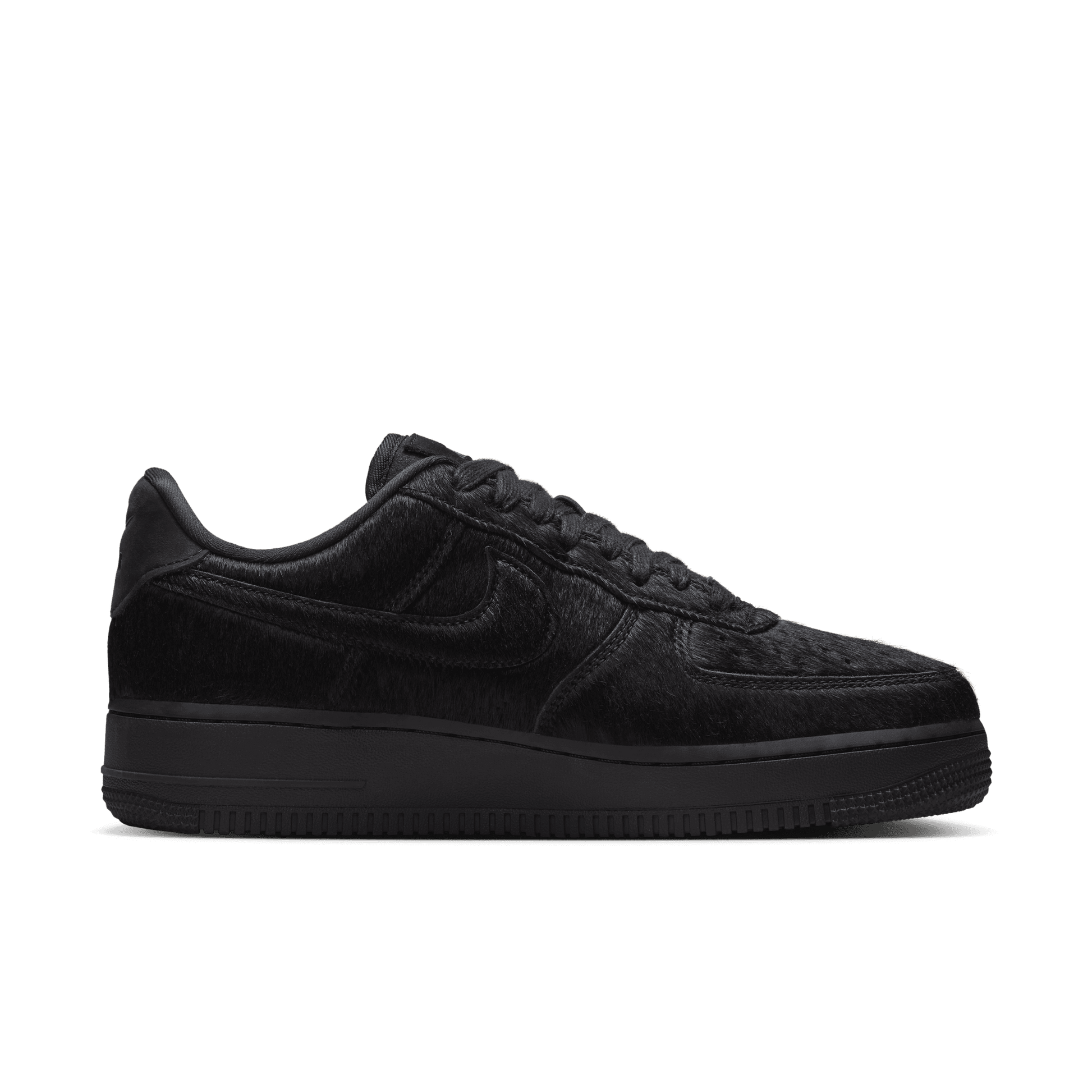 Women's Nike Air Force 1 '07 "Triple Black Pony Hair"