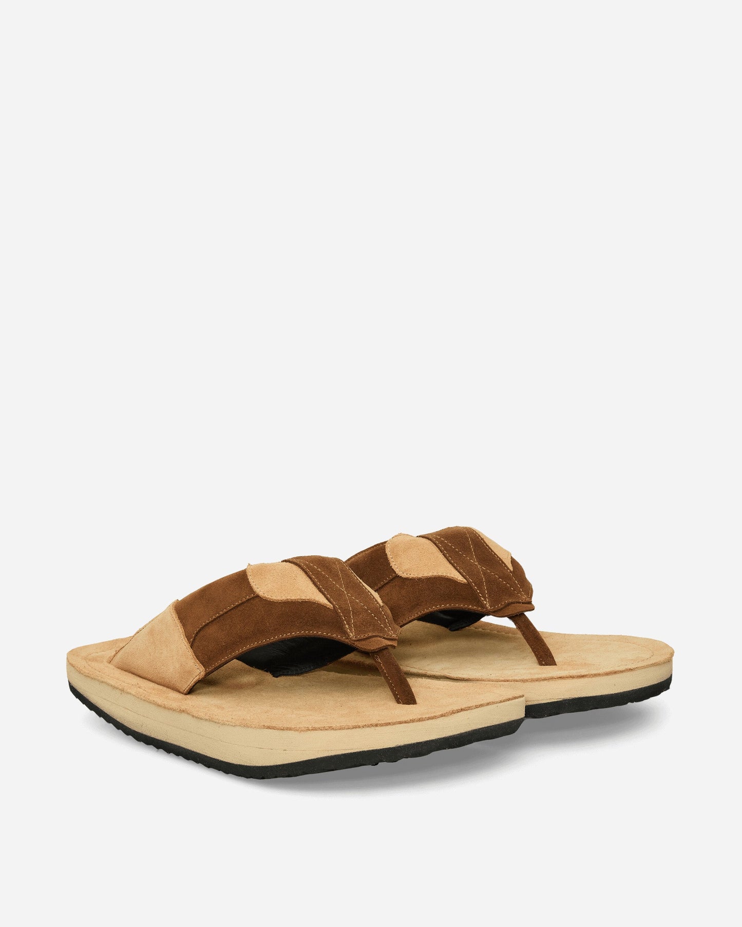 Women's XXL Flip Flops Brown