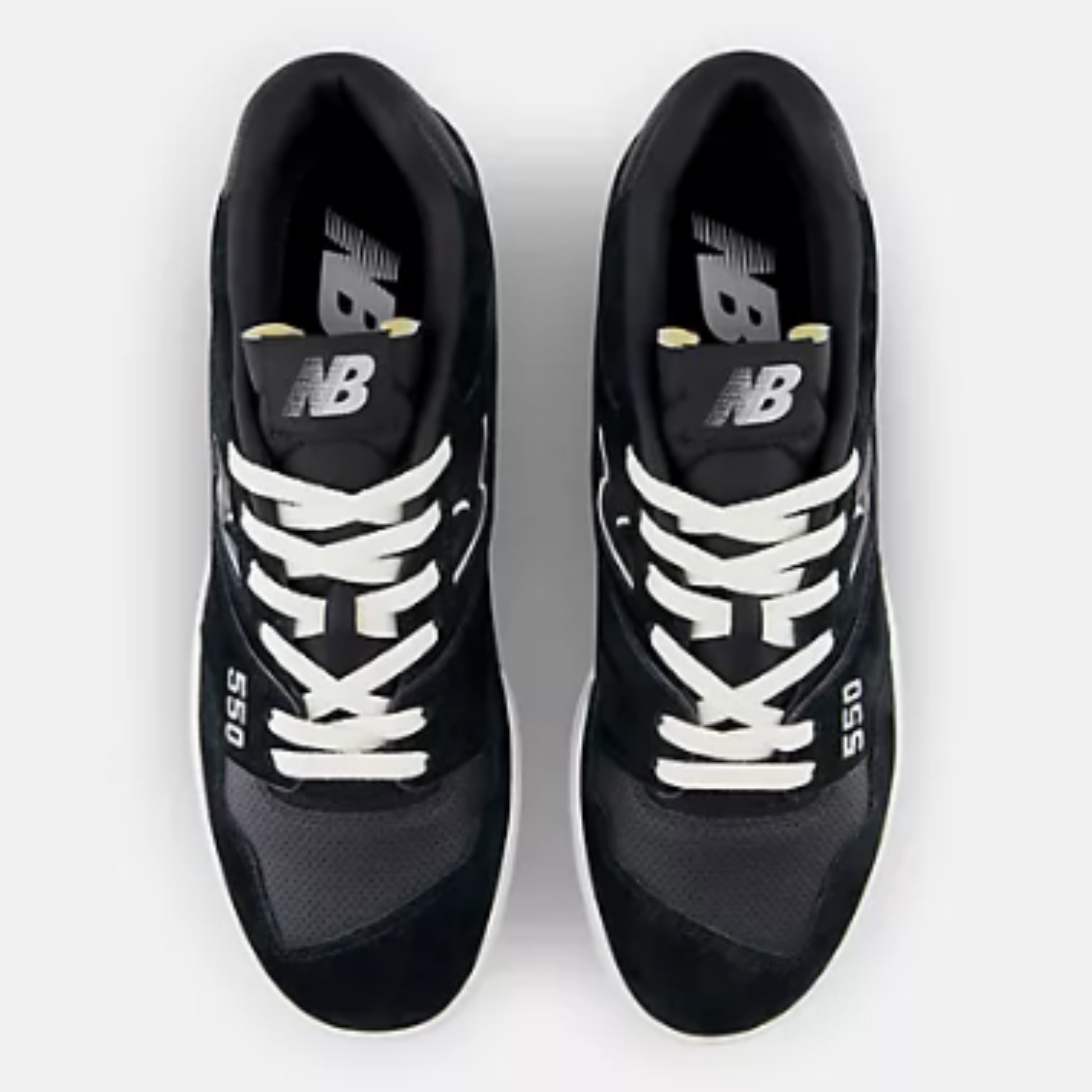 Men's 550 New Balance "Suede Perforated Black Grey Matter"