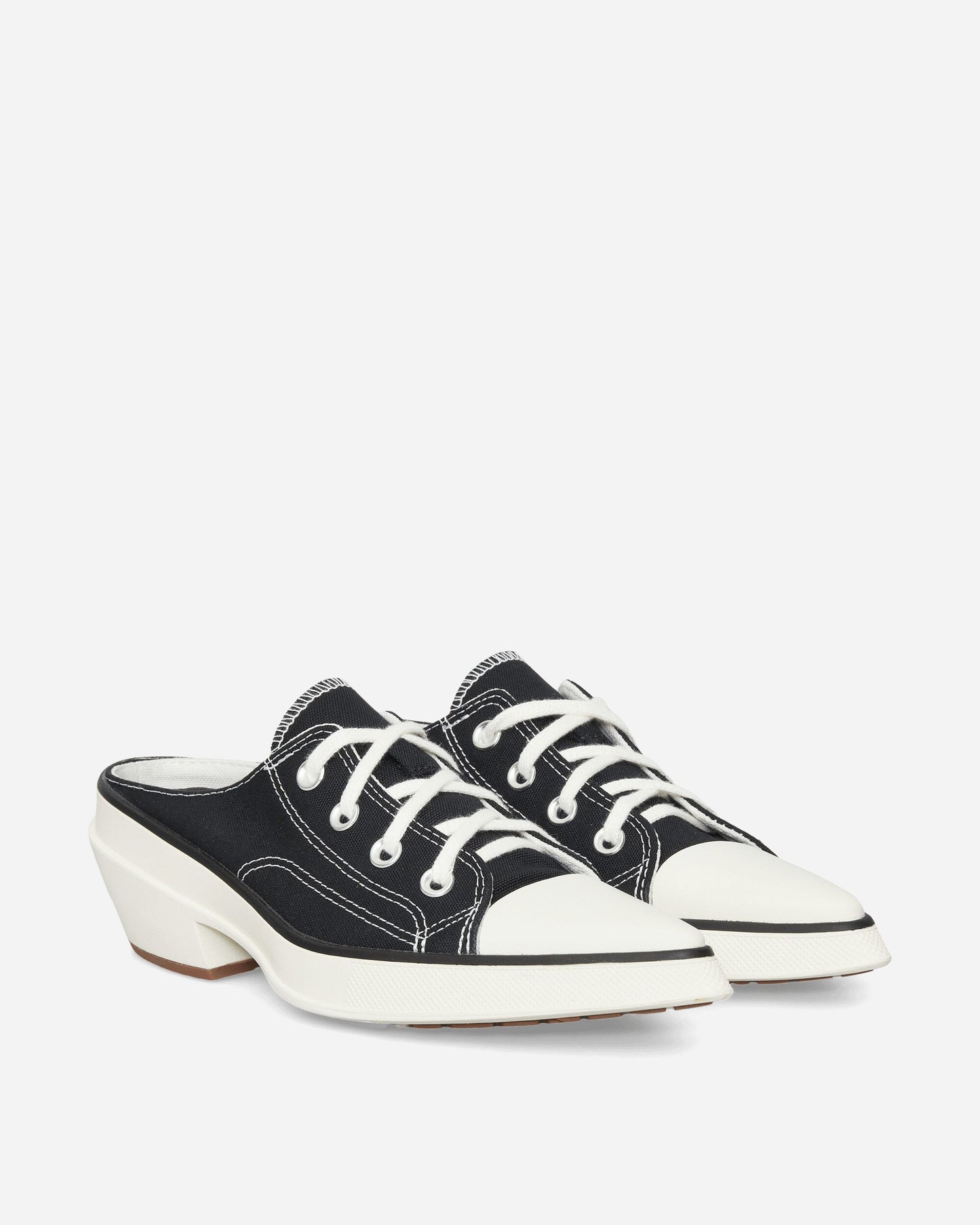 Women's Chuck 70 De Luxe Pointed Mule Heel Platform Sneakers Black
