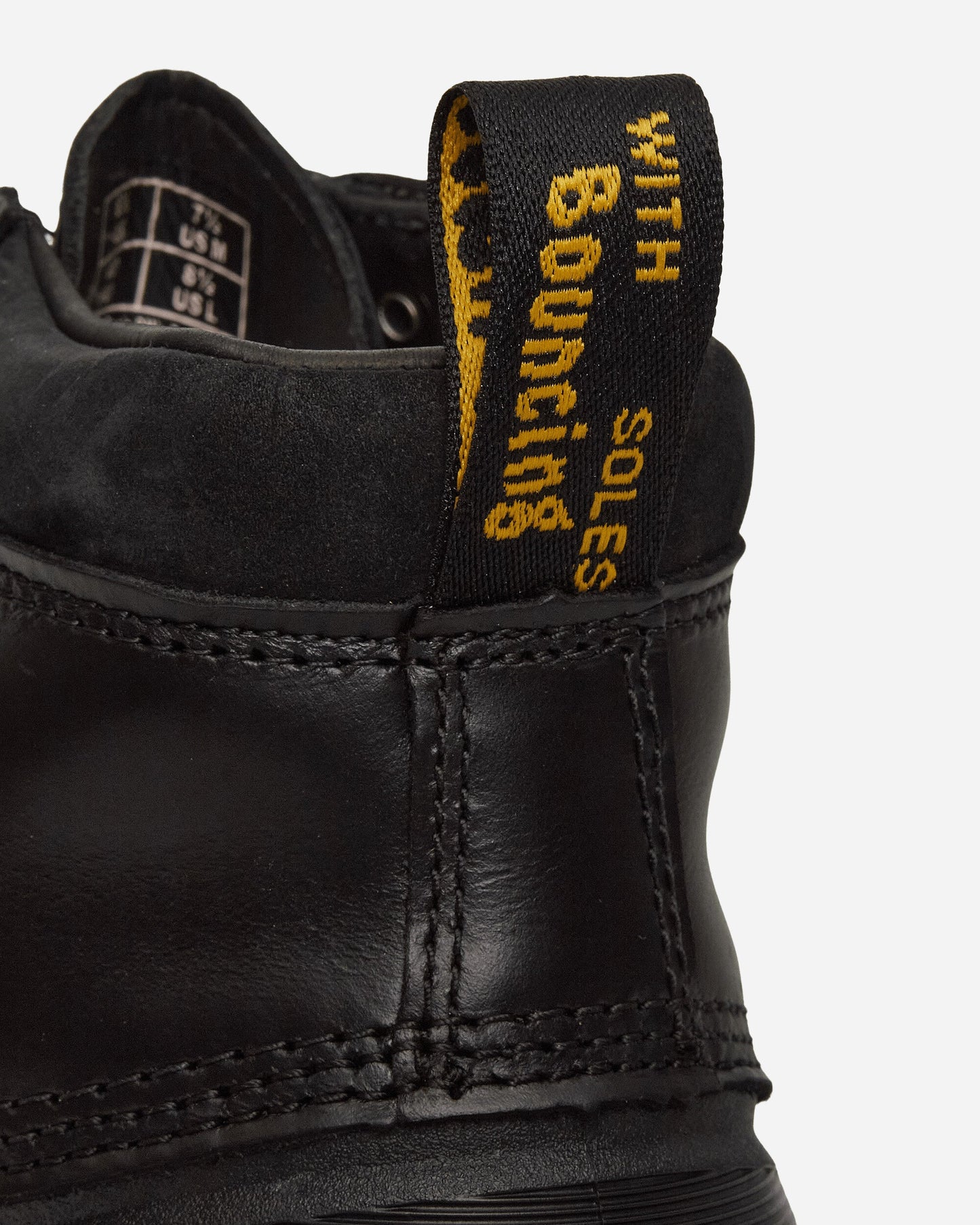 939 Sub Fleece Lined Leather Ankle Boots Black