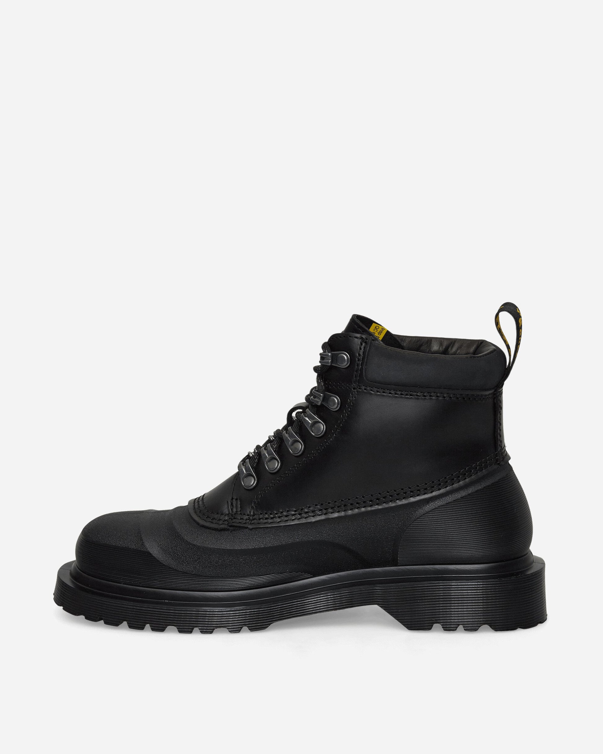 939 Sub Fleece Lined Leather Ankle Boots Black