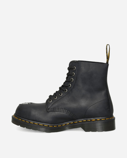 1460 Metal Toe Leather Boots Black
