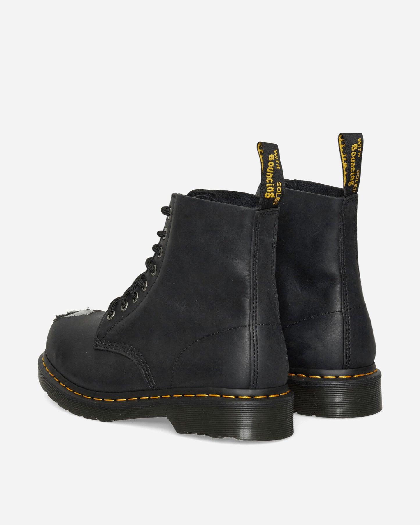 1460 Metal Toe Leather Boots Black