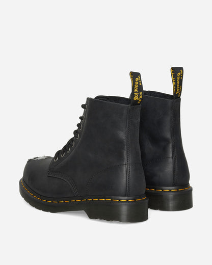 1460 Metal Toe Leather Boots Black