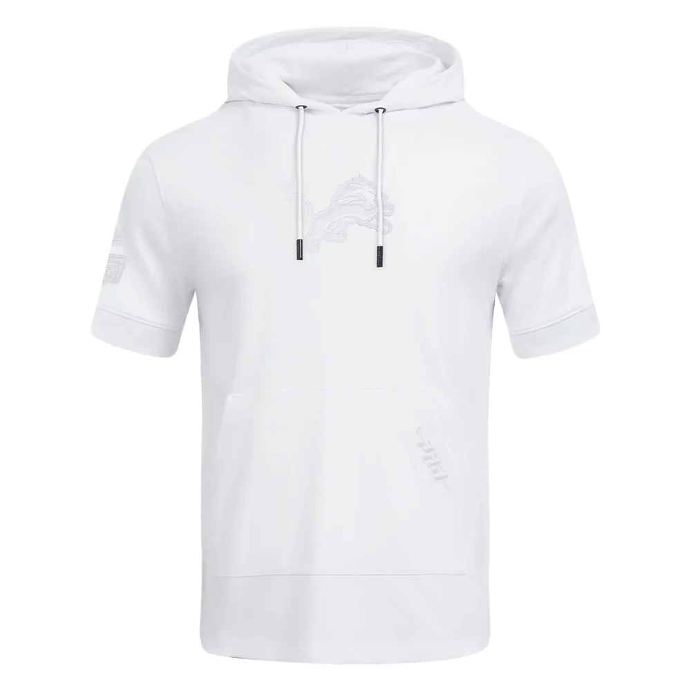Men's Pro Standard NFL Detroit Lions White Out SS PO Hoodie