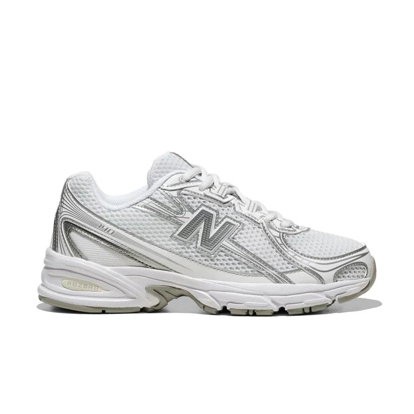 Big Kids' New Balance 740 "White Silver Metallic"