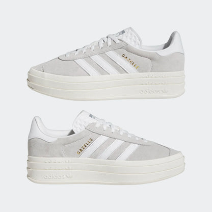 Women's Adidas Gazelle Bold "Grey White"