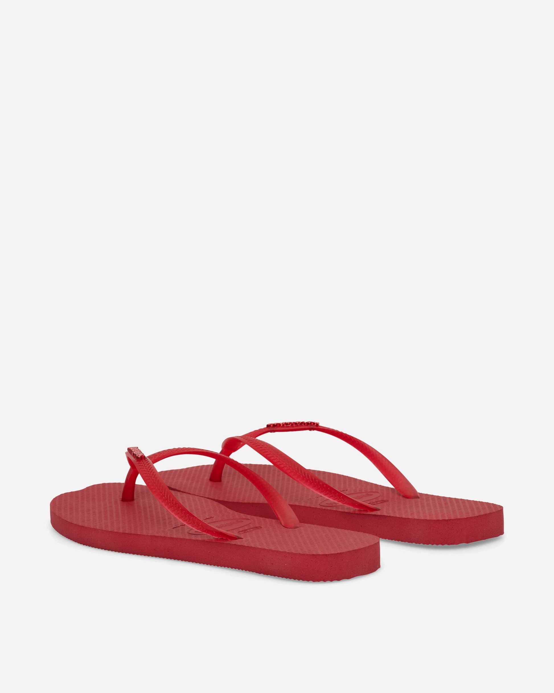 Women's Slim Split Flip Flops Red