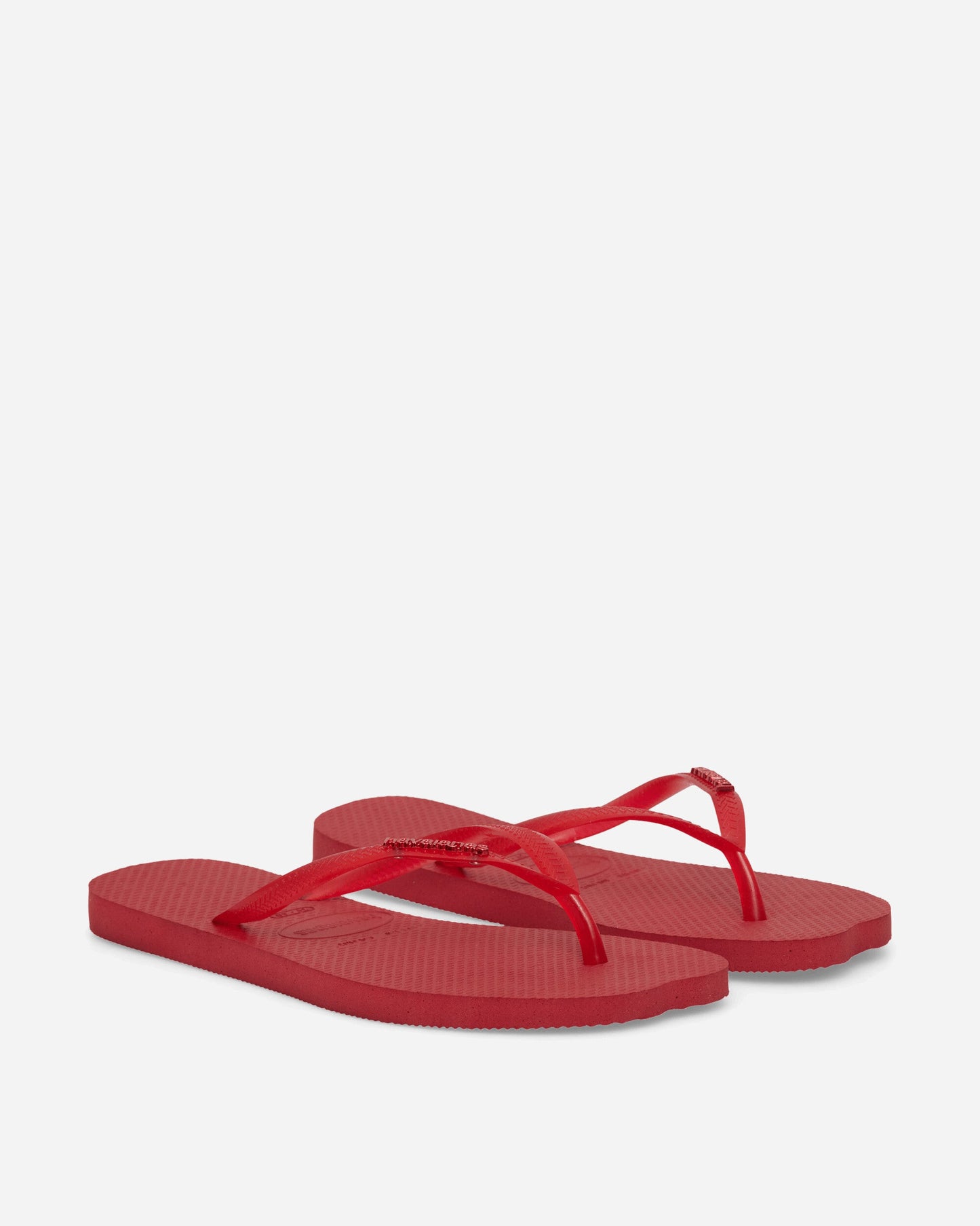 Women's Slim Split Flip Flops Red