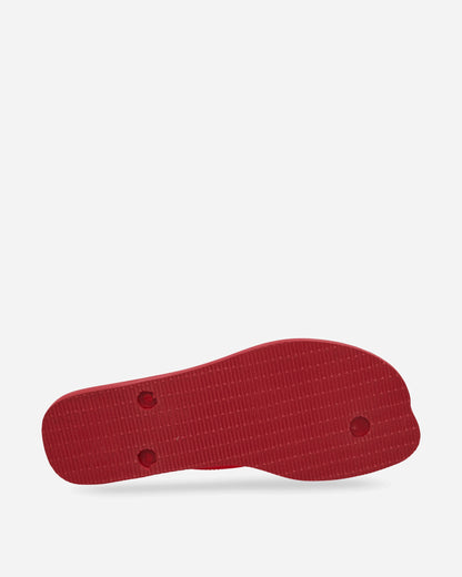 Women's Slim Split Flip Flops Red
