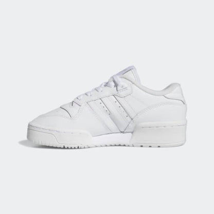 Big Kids' Adidas Rivalry Low "Cloud White Grey"