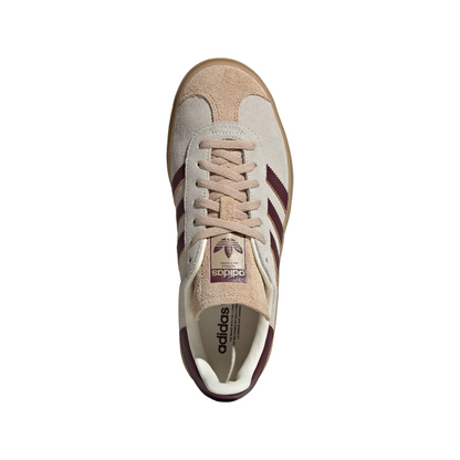 Women's Adidas Gazelle Bold W "Cream White Maroon"