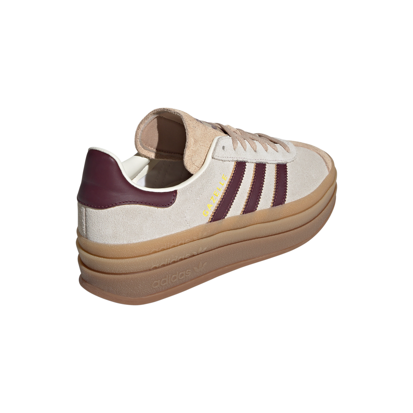 Women's Adidas Gazelle Bold W "Cream White Maroon"
