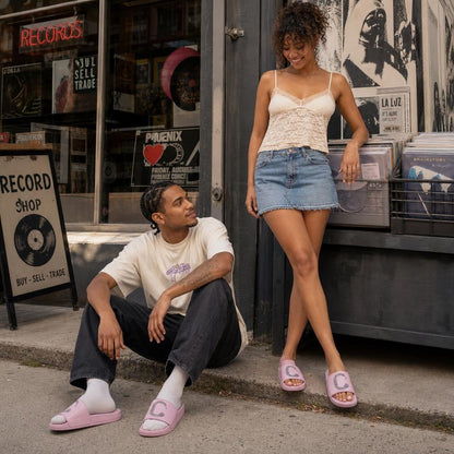 The Closet Inc. Slides (Pink W B)