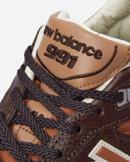 Made in UK 991v1 Sneakers Chocolate Plum / Caramel Cafe / Tan