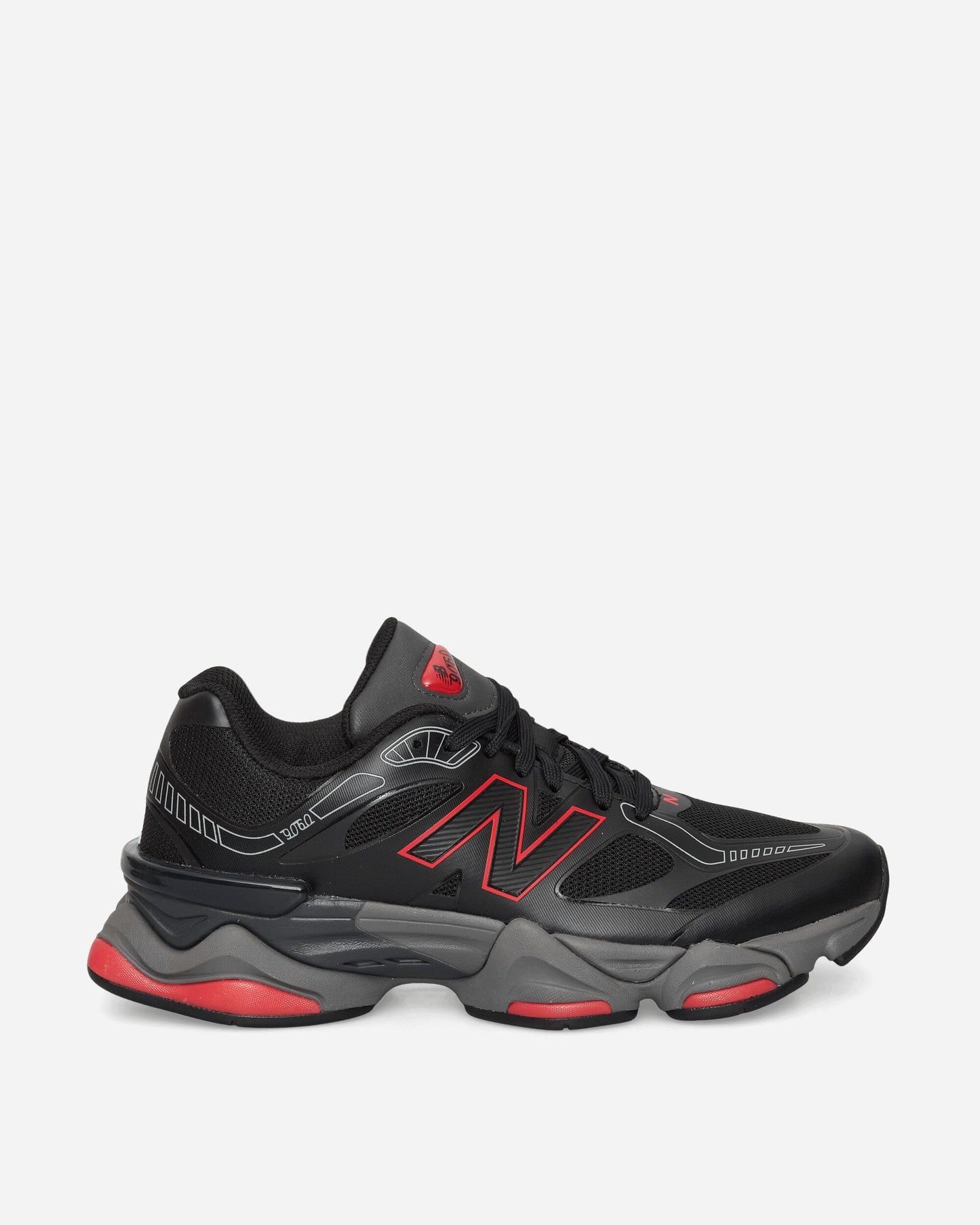 9060 Sneakers Black / Fire Cracker