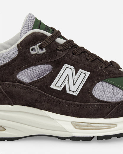 MADE in UK 991v2 Sneakers Licorice / Lavender Grey / Douglas Fir
